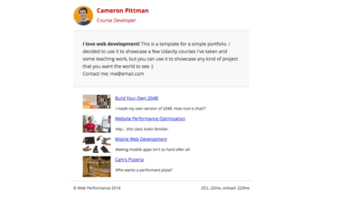 Picture of Website Performance Optimization Project